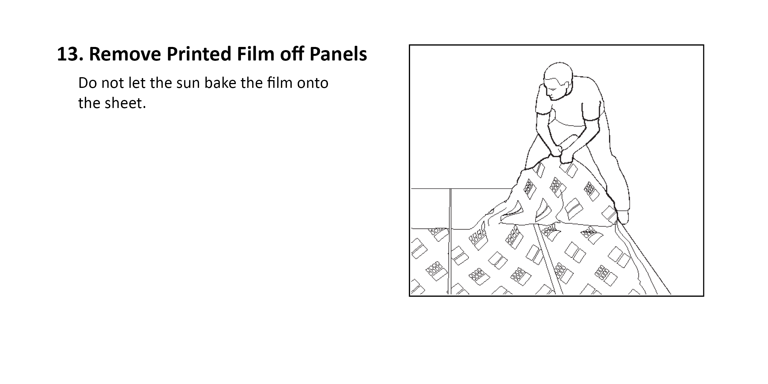 Remove Printed Film off panels